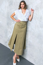 Load image into Gallery viewer, COMPLETE CRUSH TWILL MIDI SKIRT
