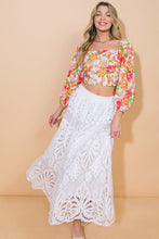 Load image into Gallery viewer, DREAMY NIGHTS WOVEN MIDI SKIRT
