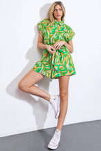 Load image into Gallery viewer, I CAN TAKE YOU THERE WOVEN ROMPER
