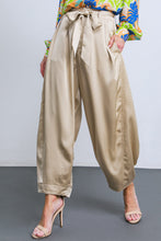 Load image into Gallery viewer, POWERFUL CHARM WOVEN SATIN PANTS

