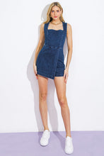 Load image into Gallery viewer, A LITTLE GETAWAY DENIM SKORT ROMPER
