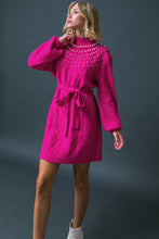 Load image into Gallery viewer, BRING THE VIBES SWEATER MINI DRESS
