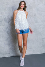 Load image into Gallery viewer, UPDATED CHIC MESH APPLIQUE TOP
