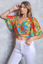 Load image into Gallery viewer, HERE FOR FUN RED WOVEN TOP
