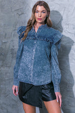 Load image into Gallery viewer, NO GOODBYES DENIM TOP
