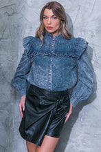 Load image into Gallery viewer, NO GOODBYES DENIM TOP
