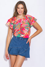 Load image into Gallery viewer, ON MY MIND RED WOVEN TOP
