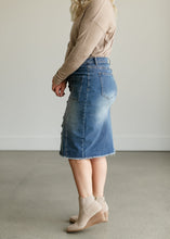 Load image into Gallery viewer, Farrah Denim Midi Skirt - FINAL SALE
