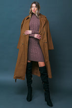 Load image into Gallery viewer, KEEPER OF MY HEART TWILL TRENCH COAT
