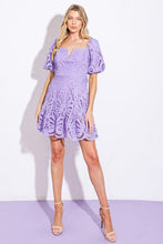 Load image into Gallery viewer, LIFETIME CELEBRATIONS LACE MINI DRESS
