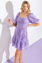 Load image into Gallery viewer, LIFETIME CELEBRATIONS LACE MINI DRESS
