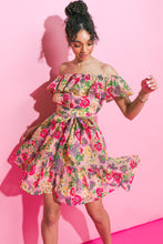 Load image into Gallery viewer, RADIANTLY SWEET BLUSH MINI DRESS
