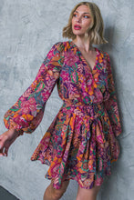 Load image into Gallery viewer, PICKING DAISIES PLUM WOVEN MINI DRESS

