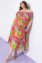 Load image into Gallery viewer, BLOSSOM BOULEVARD WOVEN MIDI DRESS
