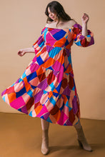 Load image into Gallery viewer, PULLING HEARTSTRINGS WOVEN MIDI DRESS
