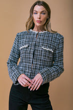 Load image into Gallery viewer, GUEST OF HONOR TWEED CROP JACKET
