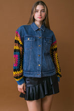 Load image into Gallery viewer, CLASSICALLY CHIC WASHED DENIM JACKET
