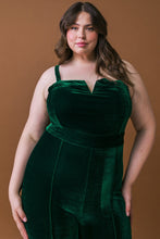 Load image into Gallery viewer, BLOW A KISS VELVET JUMPSUIT
