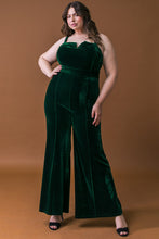 Load image into Gallery viewer, BLOW A KISS VELVET JUMPSUIT
