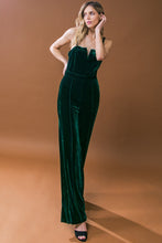 Load image into Gallery viewer, BLOW A KISS VELVET JUMPSUIT
