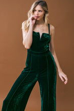 Load image into Gallery viewer, BLOW A KISS VELVET JUMPSUIT
