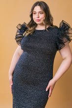 Load image into Gallery viewer, THIS IS YOUR SIGN METALLIC MIDI DRESS
