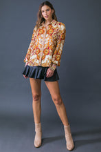 Load image into Gallery viewer, ON MY SIDE BROWN WOVEN TOP
