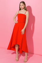 Load image into Gallery viewer, WATCH ME GO WOVEN HI-LO DRESS
