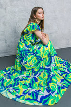Load image into Gallery viewer, KEEP LOOKING FLORAL WOVEN MAXI DRESS
