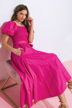 Load image into Gallery viewer, A PEACEFUL PLACE WOVEN MIDI DRESS
