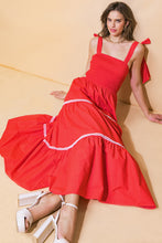 Load image into Gallery viewer, BETTER THAN EVER POPLIN MIDI DRESS
