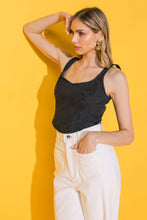 Load image into Gallery viewer, ALL AHEAD DENIM CROP TOP
