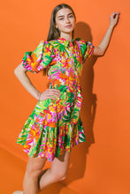 Load image into Gallery viewer, EVERYTHING TO ME FLORAL POPLIN MINI DRESS
