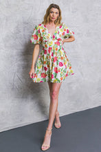 Load image into Gallery viewer, FREE ME TODAY FLORAL WOVEN MINI DRESS
