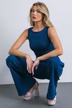 Load image into Gallery viewer, KISS AND WON&#39;T TELL DENIM JUMPSUIT
