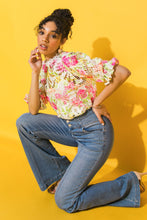 Load image into Gallery viewer, BLISS ME FLORAL WOVEN LACE TOP
