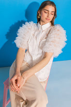 Load image into Gallery viewer, BEAUTIFUL OASIS IVORY WOVEN TOP
