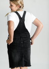 Load image into Gallery viewer, Girl&#39;s Aria Denim Overall Jumper Dress
