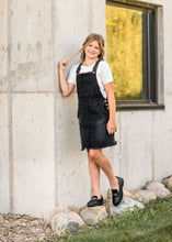 Load image into Gallery viewer, Girl&#39;s Aria Denim Overall Jumper Dress
