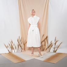 Load image into Gallery viewer, DEEPER CONNECTION WOVEN MIDI DRESS
