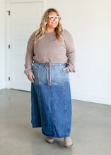 Load image into Gallery viewer, Holly Paneled Denim Maxi Skirt - FINAL SALE
