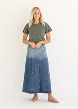 Load image into Gallery viewer, Holly Paneled Denim Maxi Skirt - FINAL SALE
