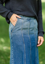 Load image into Gallery viewer, Holly Paneled Denim Maxi Skirt - FINAL SALE
