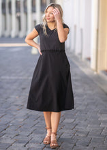Load image into Gallery viewer, Kate Cap Sleeve Midi Dress
