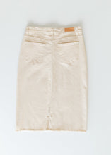 Load image into Gallery viewer, Kobe Raw Hem Denim Midi Skirt

