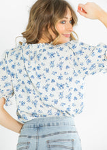 Load image into Gallery viewer, Laurel V-neck Floral Short Sleeve Top

