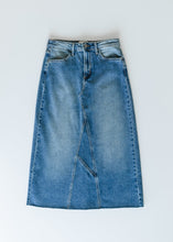 Load image into Gallery viewer, Lee A-Line Raw Hem Midi Skirt
