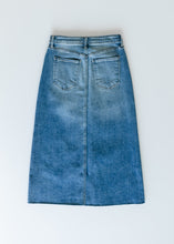 Load image into Gallery viewer, Lee A-Line Raw Hem Midi Skirt
