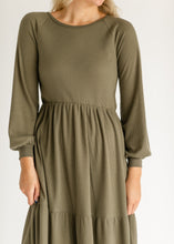 Load image into Gallery viewer, Luna Tiered Midi Dress
