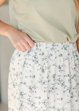Load image into Gallery viewer, Lynn Tiered Peasant Maxi Skirt Purple Floral

